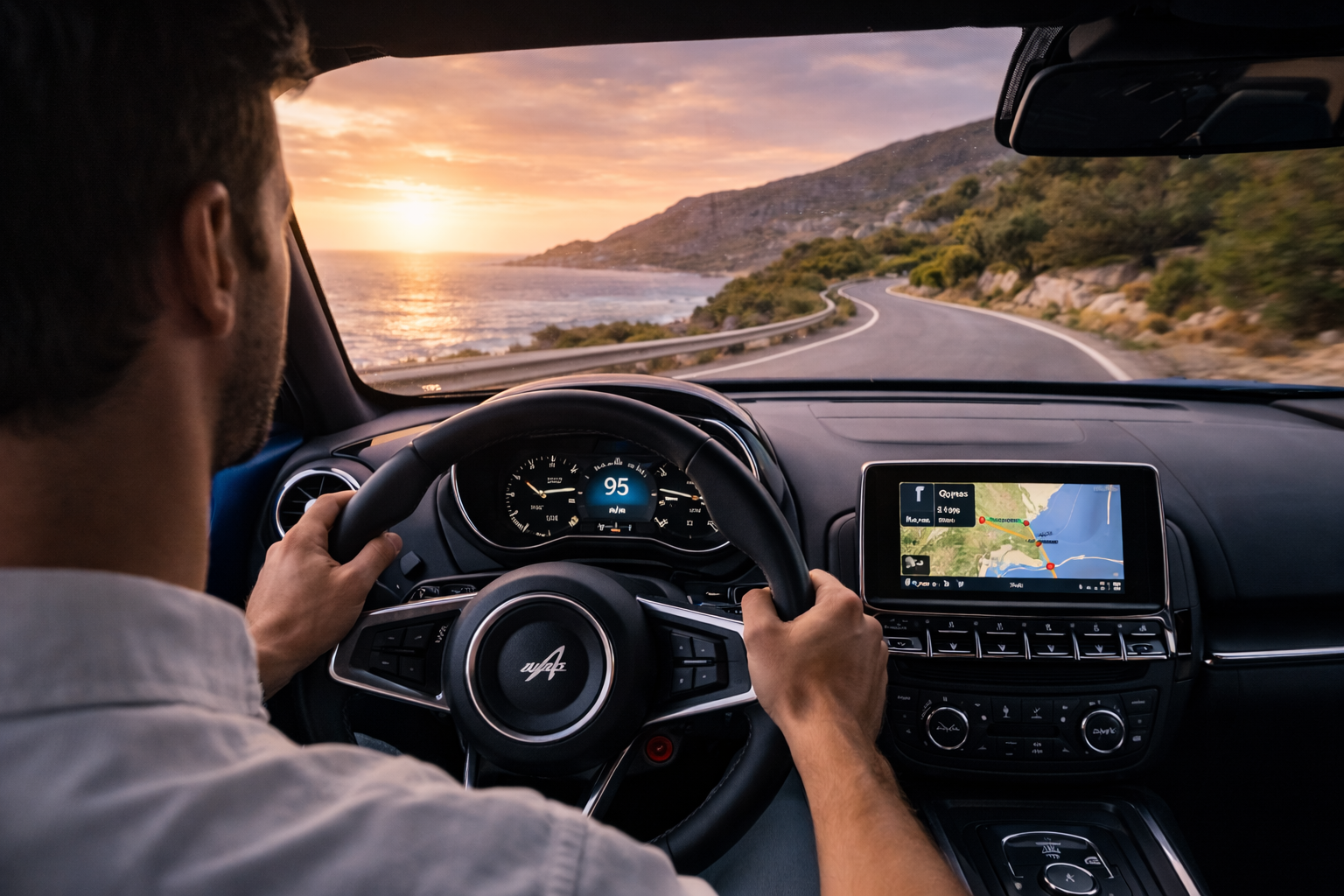 Road trip premium sur la côte, Tesla